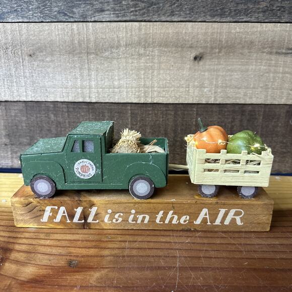 Fall Is In The Air Lit Truck Display - Picture 1 of 7